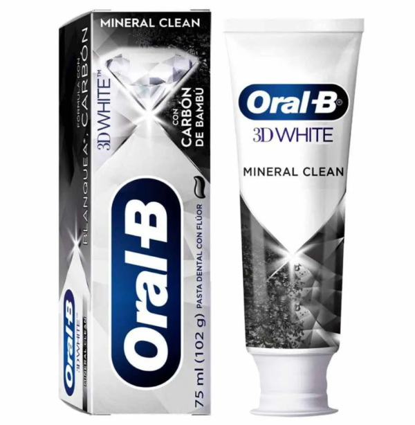 ORAL B CREMA DENTAL 3D WHITE MINERAL CLEAN X75 ML