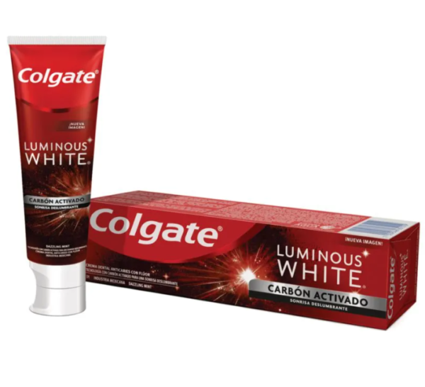 COLGATE LUMINOUS WHITE CARBON ACTV DESLUM X 75ML