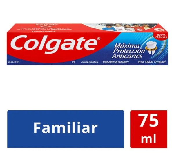 CREMA COLGATE CON CALCIO X 75 ML MAX/PROTEC