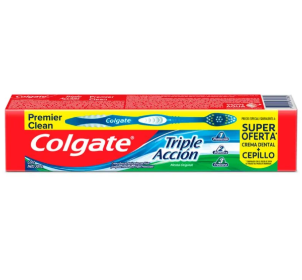 COLGATE TRIPLE ACCION + CEPIL X 50 ML