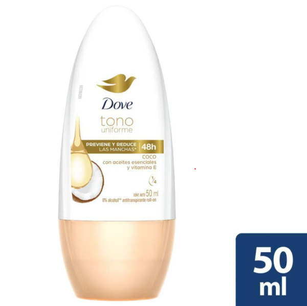 DESODORANTE DOVE TONO UNIFORME COCO ROLL-ON