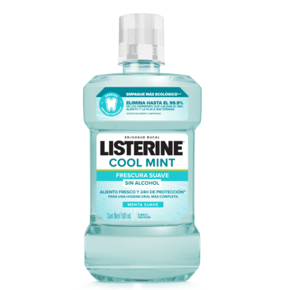 LISTERINE COOL MINT FRESCURA SUAVE X 500 ML