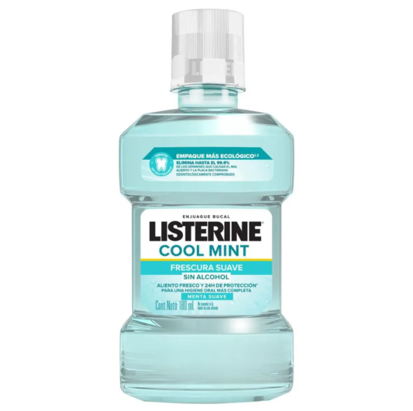 LISTERINE COOL MINT FRESCURA SUAVE X 180 ML