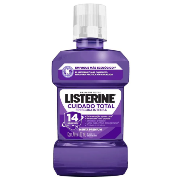 LISTERINE CUIDADO TOTAL FRESCURA INTENSA X 180 ML