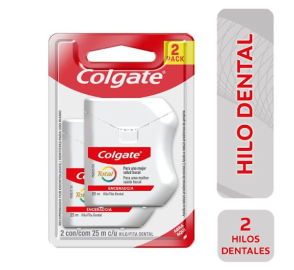 SEDA DENTAL( HILO ) COLGATE TOTAL 12 X 25 X 2 UND