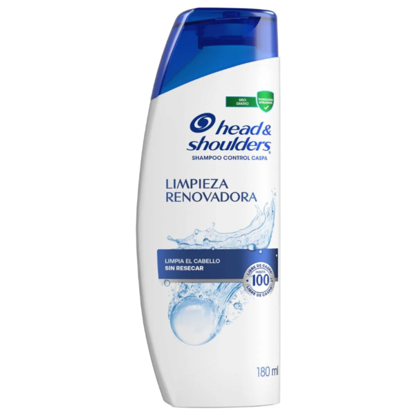 SHAMPOO HEADS & SHOULDERS LIMPIEZA RENOVADORA X 180 ML