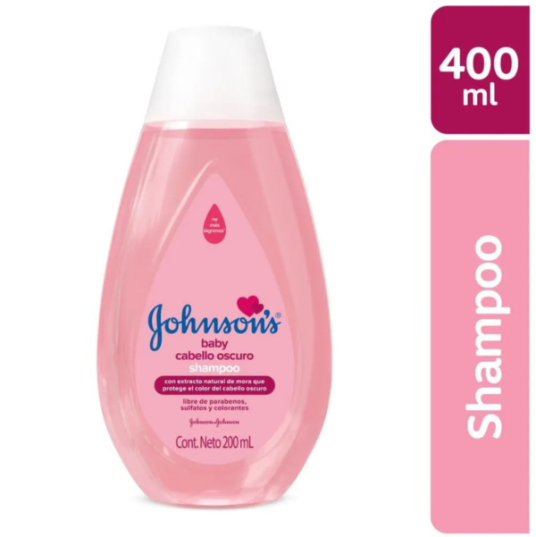 SHAMPOO JOHNSONS BABY CABELLO OSCURO MORA X 400 ML