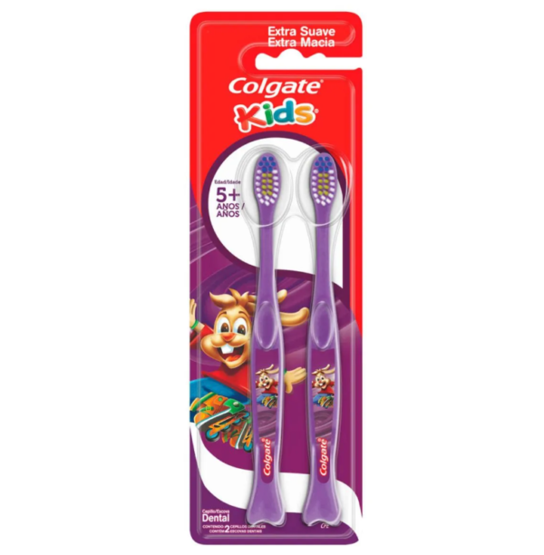 CEPILLO NIÑOS COLGATE 5+ EXT SUAVE 2 X1