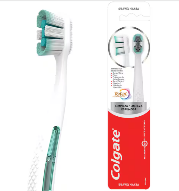 CEPILLO COLGATE SUAVE LIMPIEZA ESPUMOSA X 2 UND